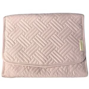 Jewelry Organizer Bag‎ Pink Travel Quilted  Functional Utility Vacation NWOT